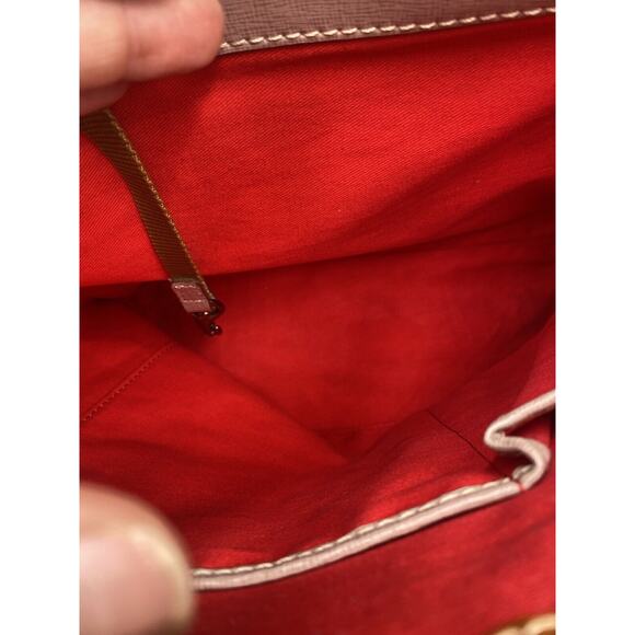 Dooney & Bourke Authenticated Ashby Saffiano Dk Pastel Pink Leather Shoulder Bag - Picture 7 of 9